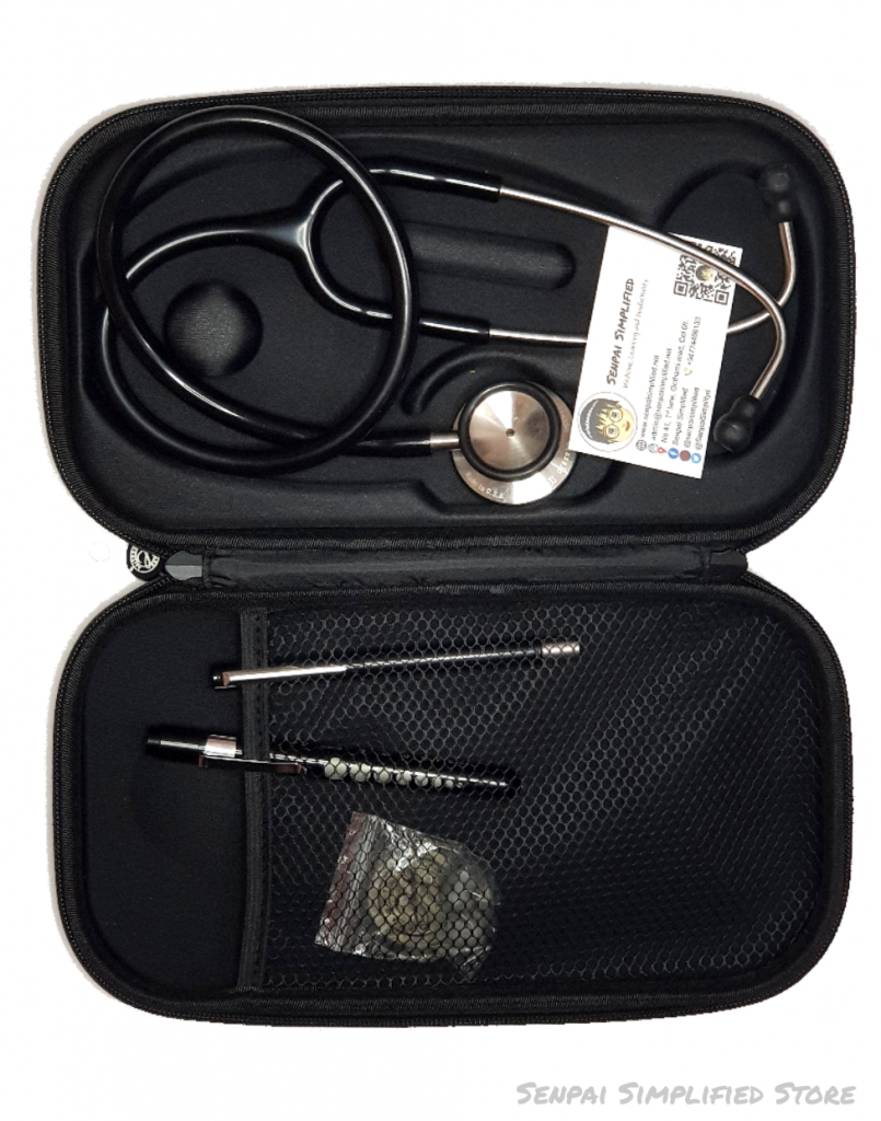 Stethoscope case with items
